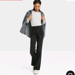 UNIVERSAL THREAD High Rise Flare Women Pants Black Color Size 8 Or 29 Stretch